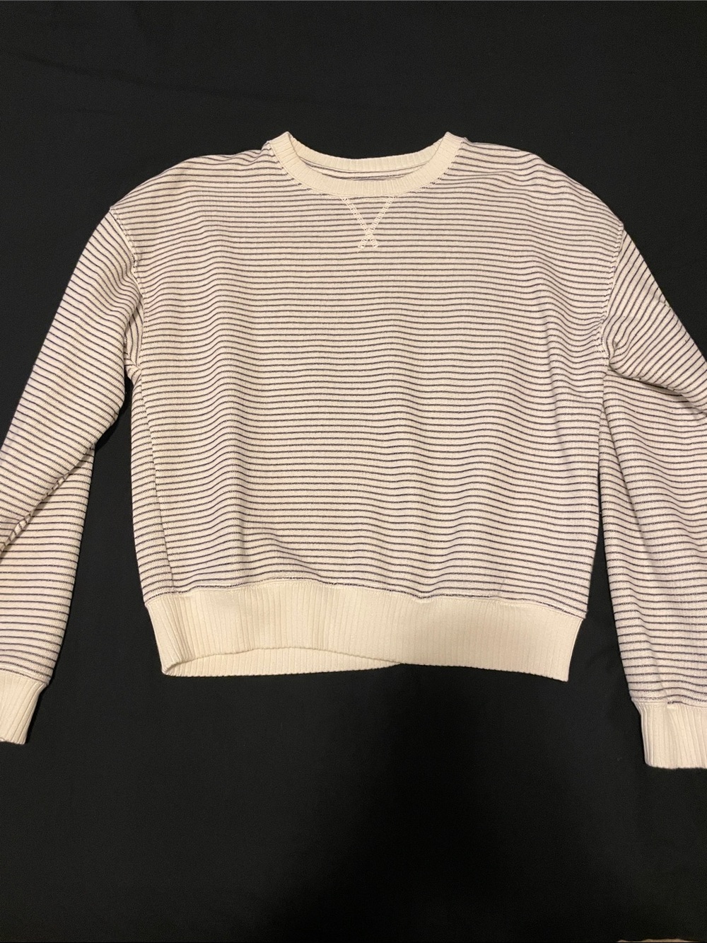 Striped crewneck
